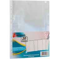 Folie protecție documente A4 standard, 20 buc/set Okerman